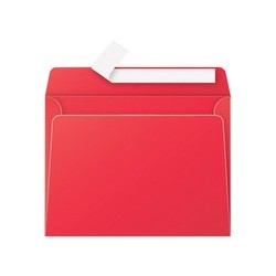 Pollen by clairefontaine enveloppes c5, rouge groseille