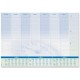 Sigel sous-main bloc papier "time", 595 x 410 mm
