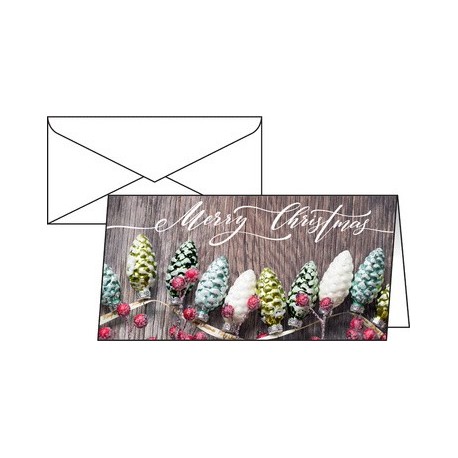 Sigel carte de noël "christmas garland", dl, 220 g/m2
