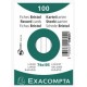 Exacompta fiches bristol, a7, uni, blanc