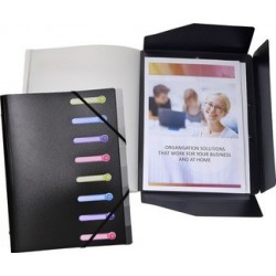 Exacompta trieur, a4, pp, 12 compartiments, assorti (LOT DE 10)