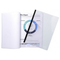Exacompta plat de couverture, pvc, a4, transparent