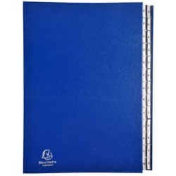 Exacompta trieur ordonator, a4, 1-31, 31 compartiments, noir