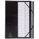 Exacompta trieur ordonator, pp, 12 compartiments, noir