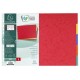 Exacompta intercalaires en carton, uni a3 paysage, 5 touches