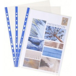 Exacompta pochette perforée stop doc, a4, pp, transparent
