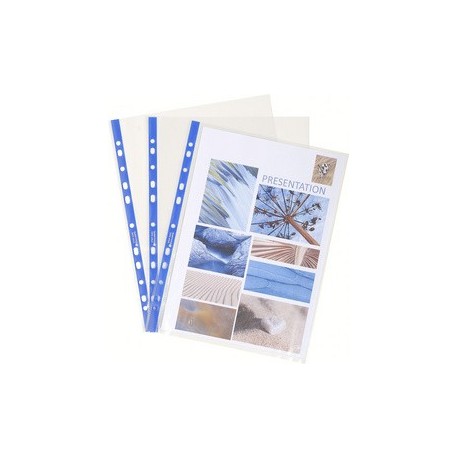 Exacompta pochette perforée stop doc, a4, pp, transparent