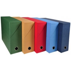 Exacompta boîte d'archives, carton, 120 mm, brun havane (LOT DE 5)