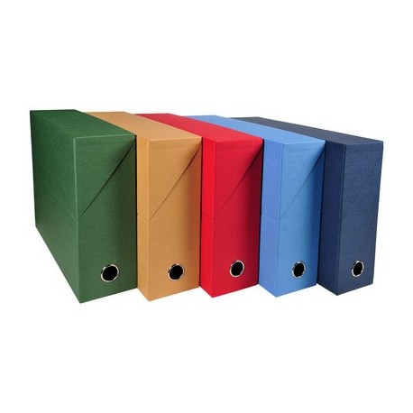 Exacompta boîte d'archives, carton, 120 mm, brun havane (LOT DE 5)