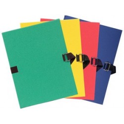 Exacompta chemise à dos extensible, a4, carton, rouge