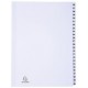Exacompta intercalaires en carton 26 - 50, a4, blanc