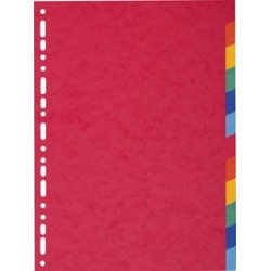 Exacompta intercalaires en carton, a4, 12 touches, promo 1+1