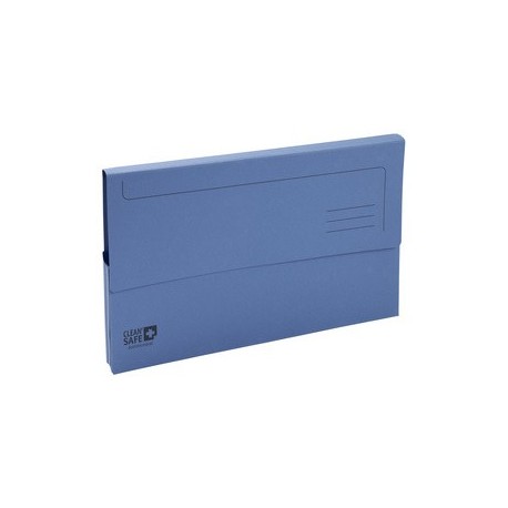 Exacompta chemise poche clean'safe, a4, carton, bleu