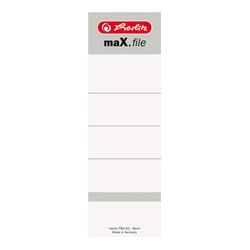 Herlitz etiquettes de dos pour classeur max.file, 54x 190 mm