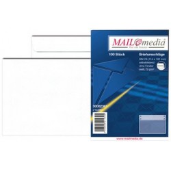 Mailmedia enveloppe offset dl, sans fenêtre, blanc