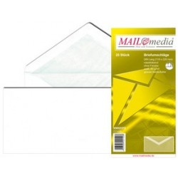 Mailmedia enveloppe offset, avec doublure en soie, blanc