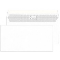 Mailmedia enveloppe din long, fsc, autocollant, blanc