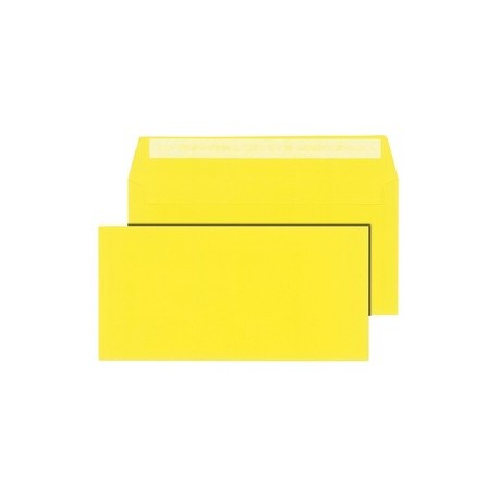 Mailmedia enveloppes c6/5, sans fenêtre, jaune