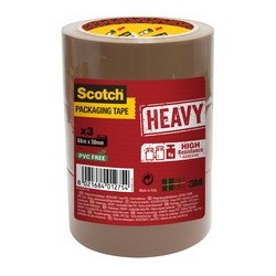 3m scotch ruban adhésif d'emballage heavy, 50 mm x 66 m