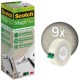 3m scotch ruban adhésif magic 900, 19 mm x 33 m, paquet de 9 (LOT DE 9)