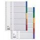 Elba intercalaires pvc en carte lustrée, onglets en couleur,