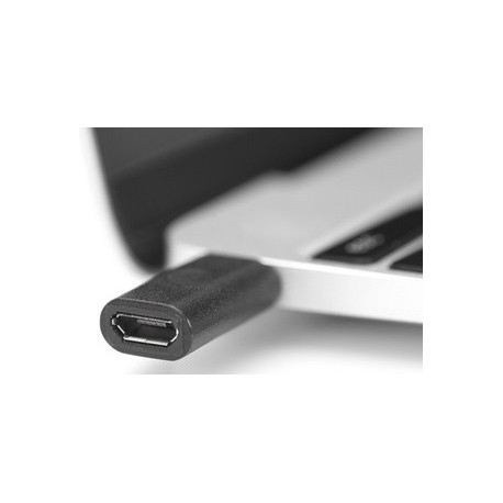 Digitus adaptateur usb 2.0, usb-c - micro usb-b, noir