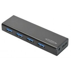 Ednet hub usb 3.0, 4 ports, noir