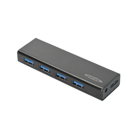 Ednet hub usb 3.0, 4 ports, noir