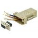 Digitus adaptateur rs 232, femelle db9 - femelle rj45, beige