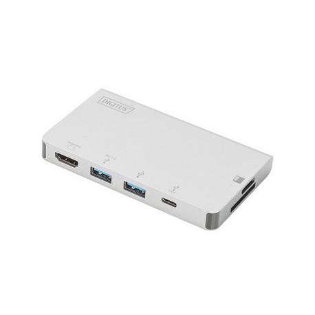 Digitus adaptateur multiport usb 3.0, 6 ports, argent