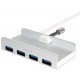 Logilink hub usb 3.0, 4 ports, boîtier alu, design imac