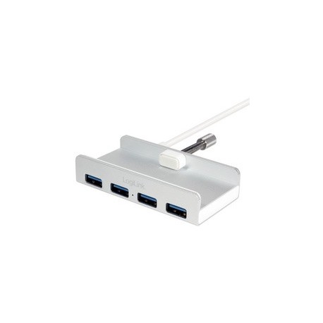 Logilink hub usb 3.0, 4 ports, boîtier alu, design imac