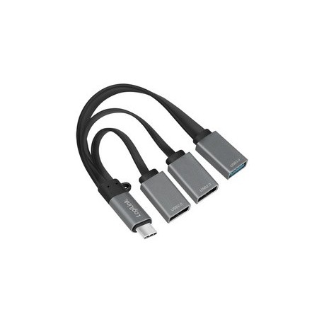 Logilink hub usb 3.0 avec fiche usb-c 3.1 gen1, 3 ports