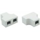 Logilink adaptateur t modulaire pour connecteurs rj45