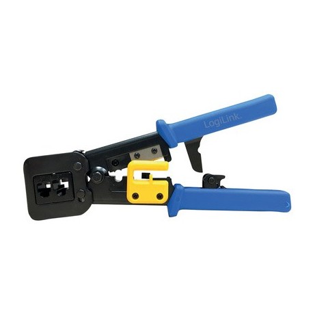 Logilink pince à sertir coupante, bleu / jaune