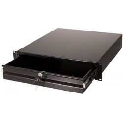 Logilink tiroir coulissant 19", 2 u, noir (ral9004)