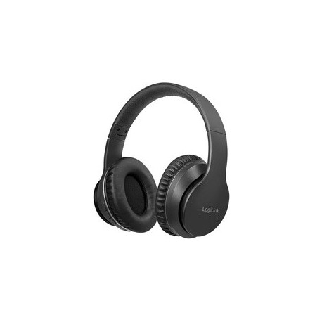 Logilink casque bluetooth v5.0 active noise cancelling, noir