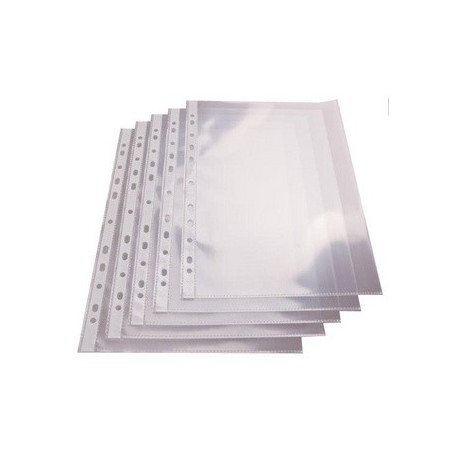 Prooffice pochette perforée, a4, pp, 100 microns transparent