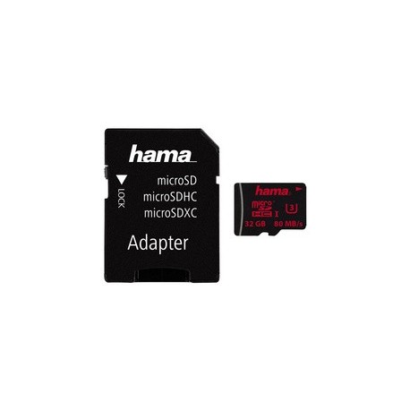 Hama carte mémoire micro securedigital hc, classe 3, 128 go