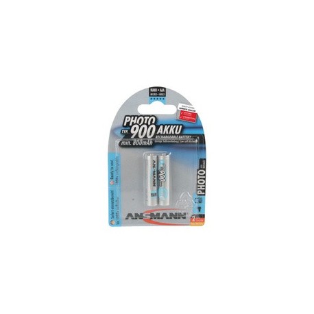 Ansmann pile rechargeable photo nimh, micro aaa, 900 mah