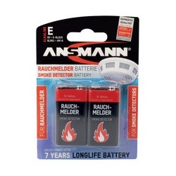 Ansmann pile alcaline, e-bloc 6lr61, 9 volt, blister de 2