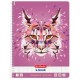 Herlitz cahier à spirales wild animals "lynx", a4, quadrillé