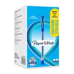 Paper:mate stylo à bille brite, bleu (LOT DE 50)