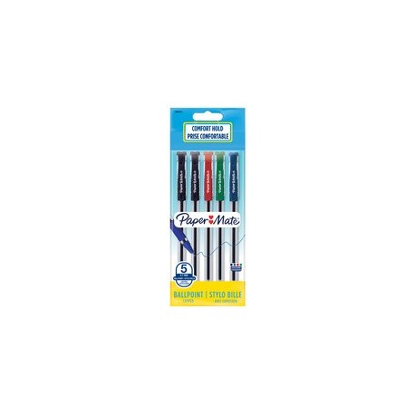 Paper:mate stylo à bille brite, sachet de 5, assorti