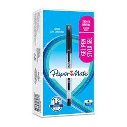 Paper:mate stylo à bille jiffy, noir (LOT DE 12)