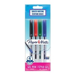Paper:mate stylo à bille jiffy, sachet de 4, assorti