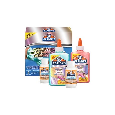 Elmer's slime kit "metallic slime kit", 4 pièces
