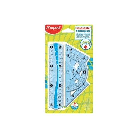 Maped mini kit de géométrie flex, incassable, 4 pièces