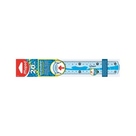 Maped règle plate flex, 300 mm, en plastique, avec poignée