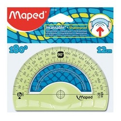 Maped rapporteur demi-circulaire flex 180 degrés, 120 mm